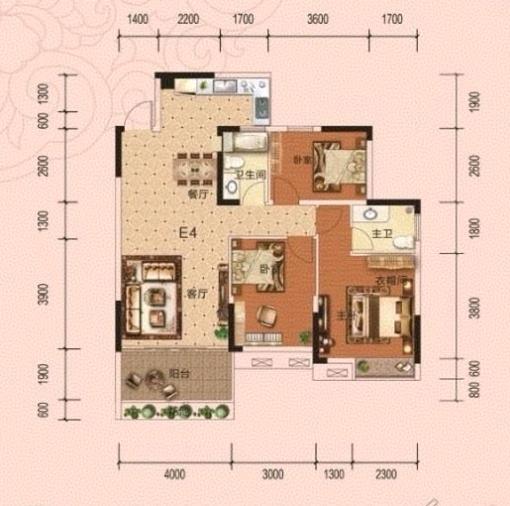棠棣之华89㎡精装三居 南向中层98万 缩略图9