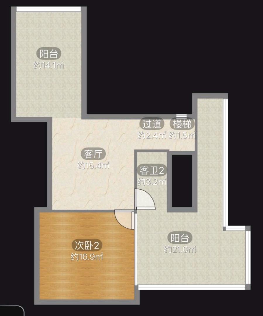 七星区6层电梯洋房 76㎡精装4房带露台 缩略图9